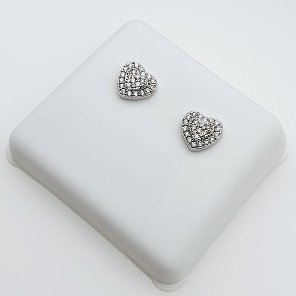 - "925 Sterling Silver Plated CZ Earrings, INUS1BR171 - Picture 7 of 9